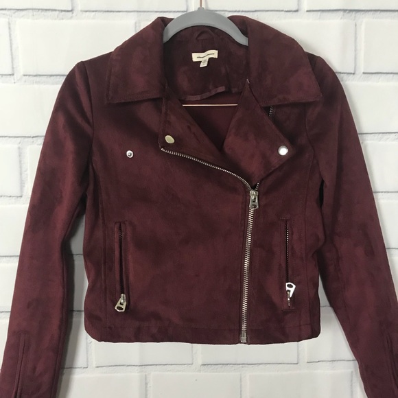 NWT Urban Outfitters Moto Jacket Faux Suede Sz S - Picture 2 of 8